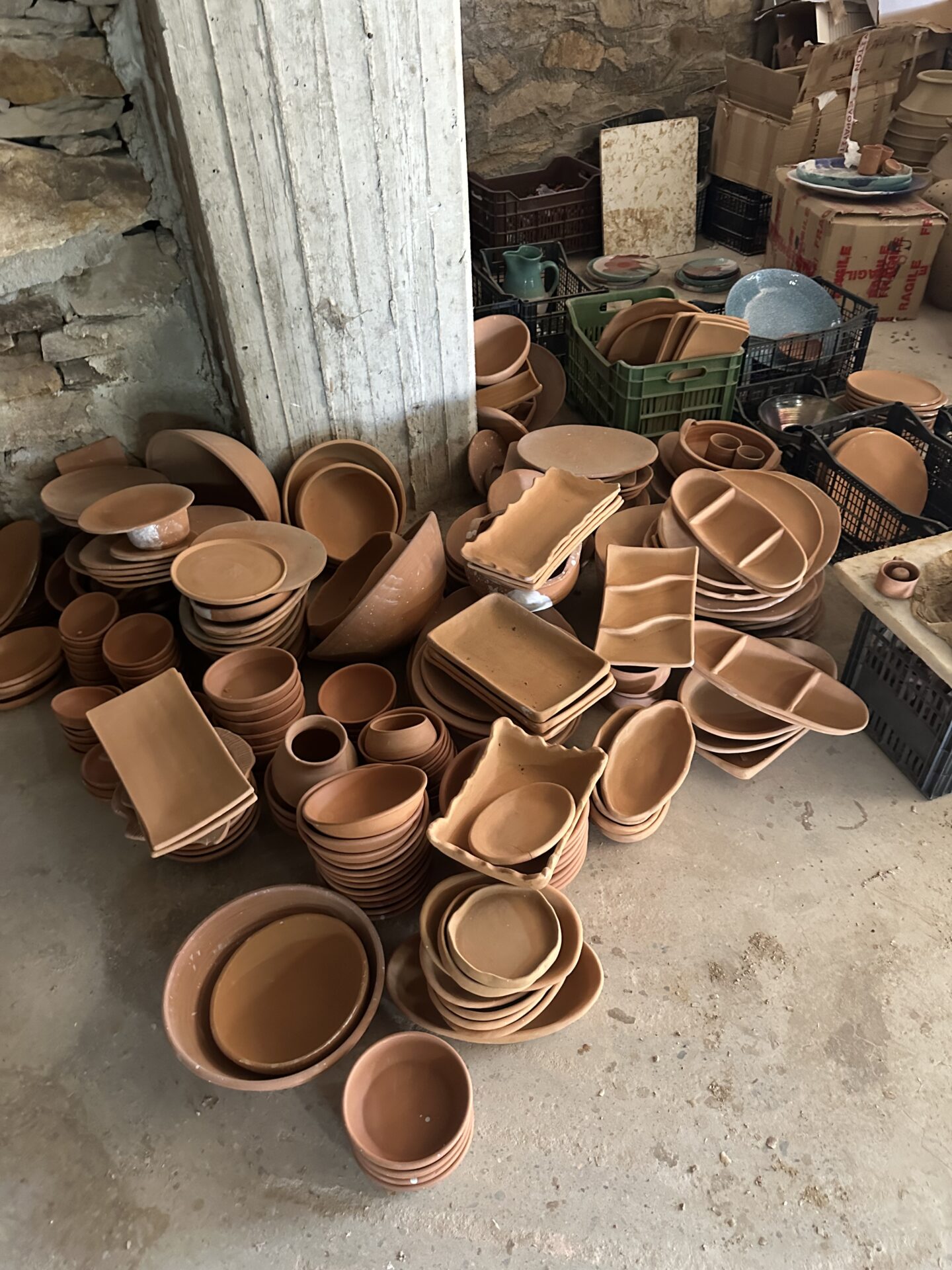 Damalas Pottery Store in Naxos Greece